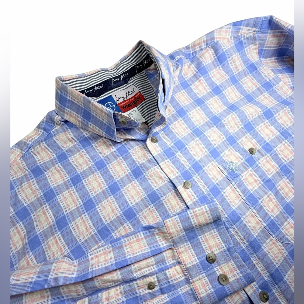 Wrangler George Strait Cowboy Cut Plaid Shirt Men’s 1XL Big & Tall